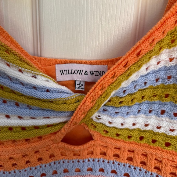 Crochet Knit Fitted Dress - Picture 3 of 3